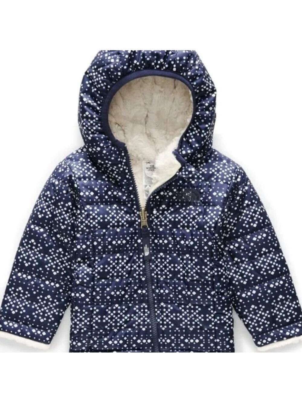 The North Face Navy and White Patterned Jacket - Picture 3 of 7
